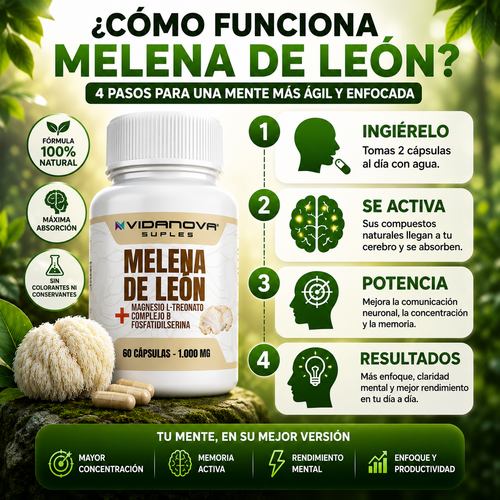 MENTEFORTE™ -  Potencia la concentración, memoria activa y mayor rendimiento mental