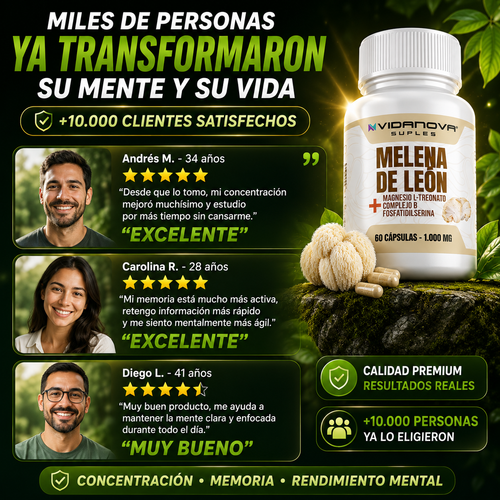 MENTEFORTE™ -  Potencia la concentración, memoria activa y mayor rendimiento mental